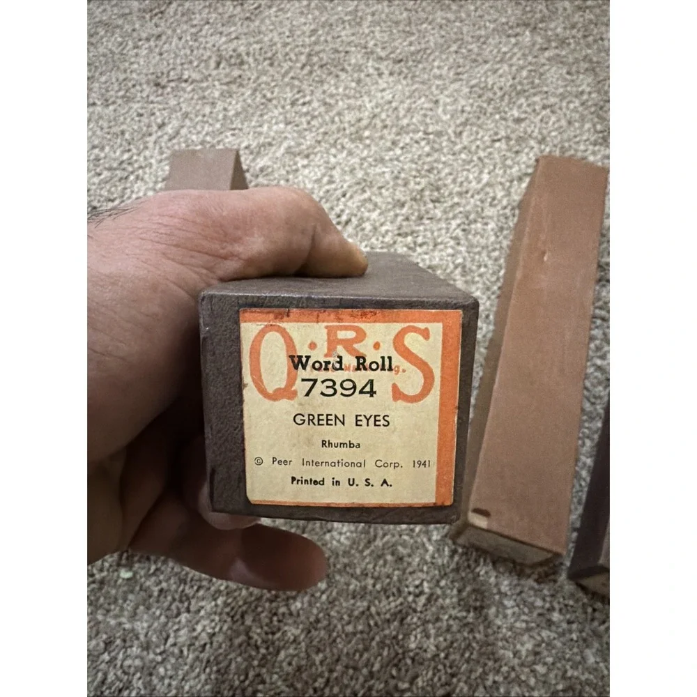 Vintage QRS‎ Player Piano Word Rolls. Lot Of 4. See Pics
